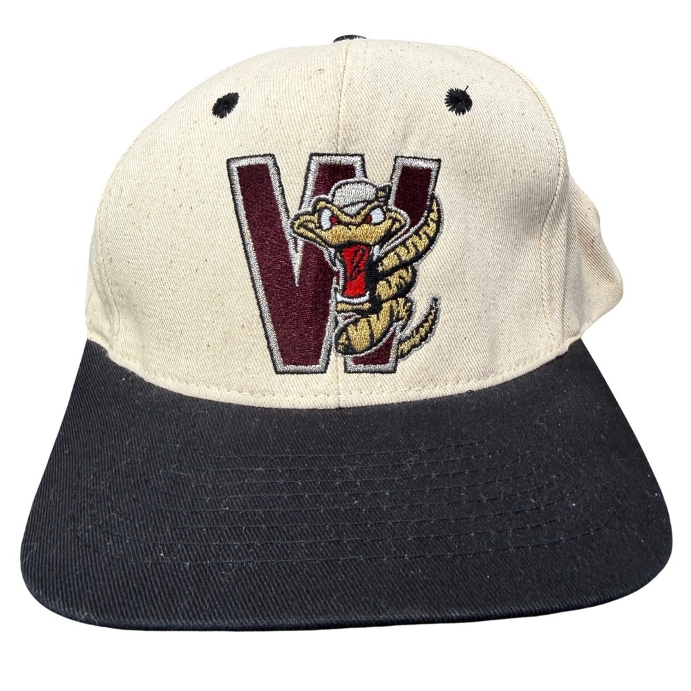 Wisconsin Timber Rattlers Mens OSFM Cream Black Vintage Snapback Capters